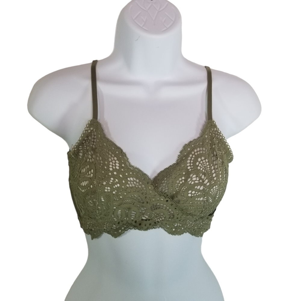 Victorias Secret Dream Angels green lace bralette